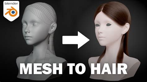 blender make hair into mesh.